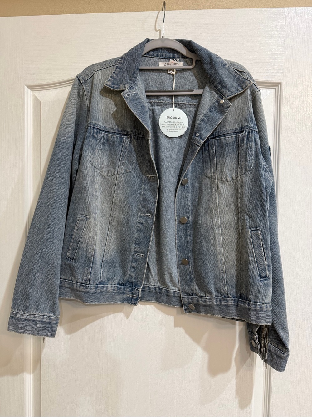 Light Blue Denim Jean Jacket - Women